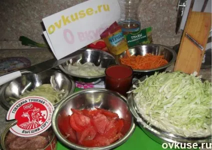 Тушкована капуста з тушонкою на швидку руку - прості рецепти (накриваю кришкою тушу) Тушкована капуста з тушонкою на швидку руку - прості рецепти