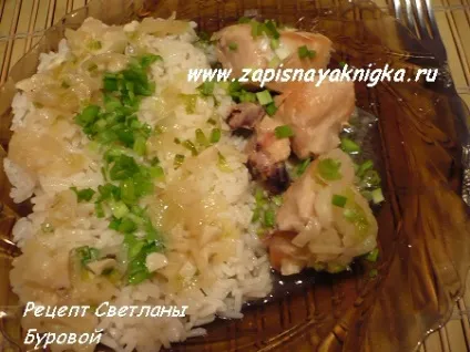 Тушкована курка рецепт з цибулею часником (курка в цибулі) Тушкована курка рецепт з цибулею часником