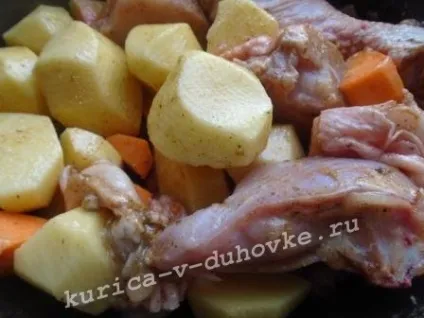 Тушкована картопля з куркою в мультиварці (мультиварці) Тушкована картопля з куркою в мультиварці
