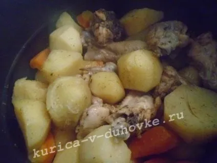 Тушкована картопля з куркою в мультиварці (мультиварці) Тушкована картопля з куркою в мультиварці