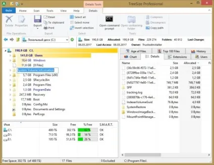 Treesize professional і treesize portable, як зробити комп'ютер