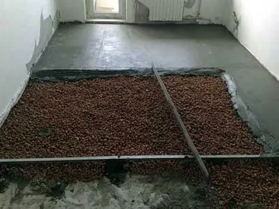 Укладання цементної стяжки (підлога з цементно-піщано стяжки) Укладання цементної стяжки
