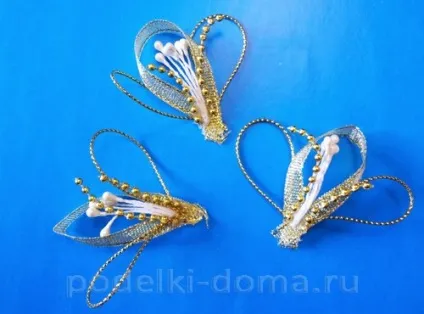 Прикраса для келихів і пляшки на весілля в техніці канзаші, коробочка ідей і майстер-класів (техніці) Прикраса для келихів і пляшки на весілля в техніці канзаші, коробочка ідей і майстер-класів