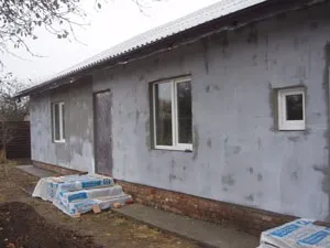 Утеплення будинку з піноблоків