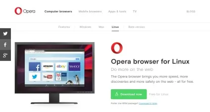 Установка opera в ubuntu, losst
