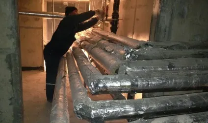 Утеплення труб опалення в підвалі - види теплоізоляції