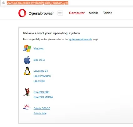 Установка браузера opera в ubuntu