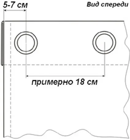Установка люверсів на штори в домашніх (штори) Установка люверсів на штори в домашніх