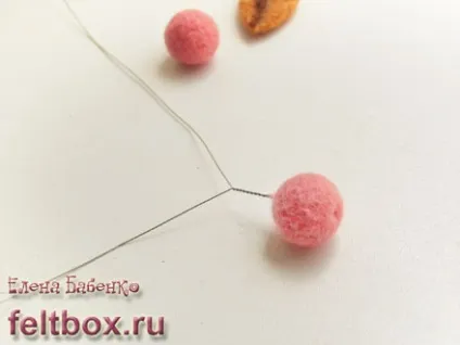 Гілочка в техніці сухого валяння на каркасі (валяння майстер-клас) Гілочка в техніці сухого валяння на каркасі