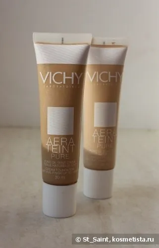 Vichy aera teint pure - тональний крем для сухої шкіри (тон 1, 2) відгуки (декоративна косметика) Vichy aera teint pure - тональний крем для сухої шкіри (тон 1, 2) відгуки