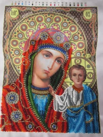 Вишиваємо бісером в техніці рядковий шов (як треба вишивати) Вишиваємо бісером в техніці рядковий шов