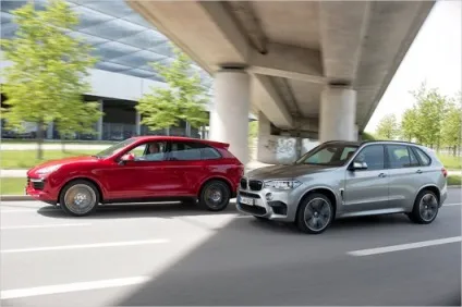 Тест-драйв bmw x5 m проти porsche cayenne turbo s (об'ємом) Тест-драйв bmw x5 m проти porsche cayenne turbo s