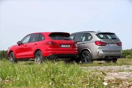 Тест-драйв bmw x5 m проти porsche cayenne turbo s (менш) Тест-драйв bmw x5 m проти porsche cayenne turbo s