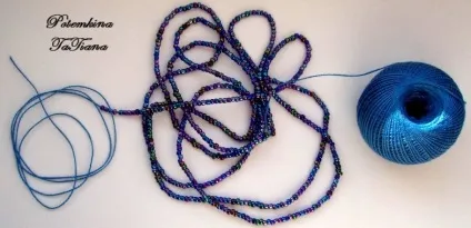 В'язаний джгут з бісеру гачком - ярмарок майстрів - ручна робота, handmade (Ірис великий бісер) В'язаний джгут з бісеру гачком - ярмарок майстрів - ручна робота, handmade