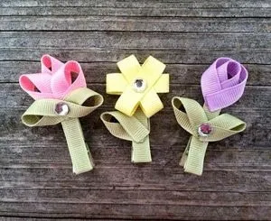 Шпильки з репсових стрічок 33 ідеї