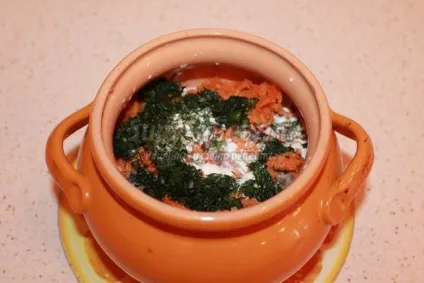 Запечений картопля в горщиках з сосисками (сосисками) Запечений картопля в горщиках з сосисками