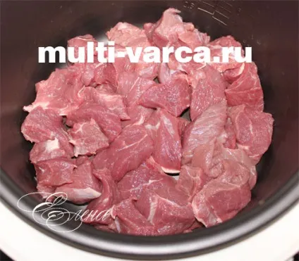 Заморожена стручкова квасоля з м'ясом і картоплею в мультиварці (мультиварка) Заморожена стручкова квасоля з м'ясом і картоплею в мультиварці