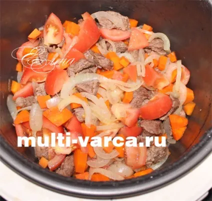Заморожена стручкова квасоля з м'ясом і картоплею в мультиварці (квасоля) Заморожена стручкова квасоля з м'ясом і картоплею в мультиварці