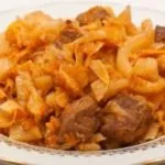 Смажена картопля з м'ясом (м'ясом) Смажена картопля з м'ясом