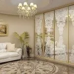 Дзеркальні двері для шафи-купе, design m2 (шафа-купе) Дзеркальні двері для шафи-купе, design m2
