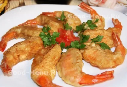 Креветки в клярі - рецепт з покроковими фото (рецепт) Креветки в клярі - рецепт з покроковими фото