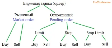 Типи ордерів на біржі