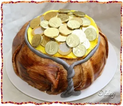 Торт - мішок з грошима