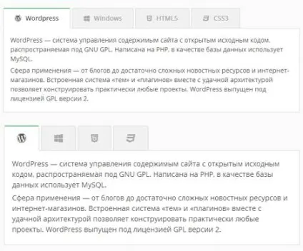 Адаптивні вкладки (таби) на css3