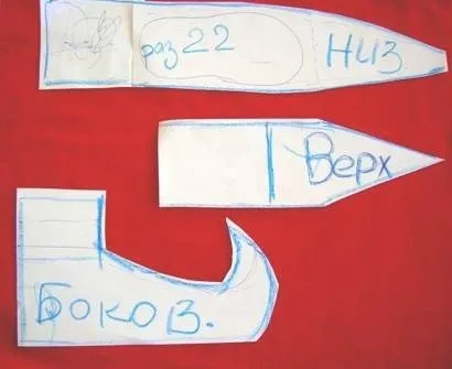 Черевички для гнома з викрійками робимо для новорічного свята своїми руками (робимо) Черевички для гнома з викрійками робимо для новорічного свята своїми руками