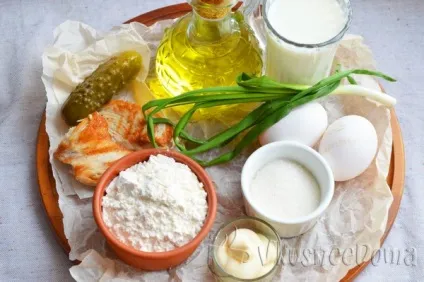 Млинці з начинкою рецепт з солоними огірками (начинкою) Млинці з начинкою рецепт з солоними огірками