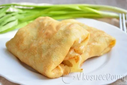 Млинці з начинкою рецепт з солоними огірками (рецепт) Млинці з начинкою рецепт з солоними огірками