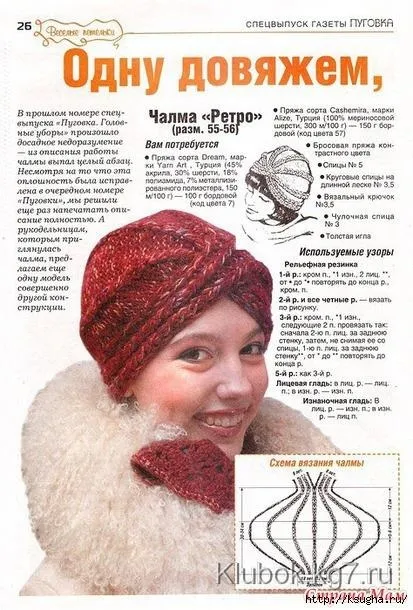 Чалма спицями на будь-який смак одну довяжем- іншу почнемо, клубок (магія) Чалма спицями на будь-який смак одну довяжем- іншу почнемо, клубок
