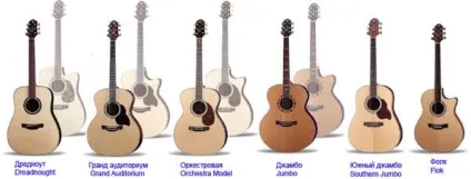 Чим відрізняються гітари