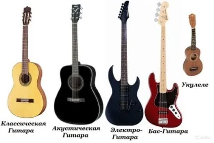 Чим відрізняються гітари