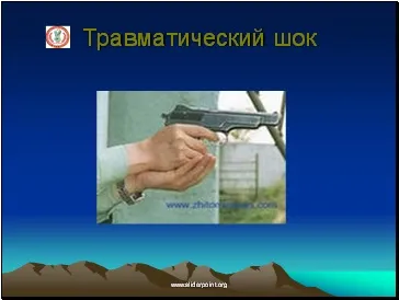 Травматичний і опіковий шок (травматичний) Травматичний і опіковий шок