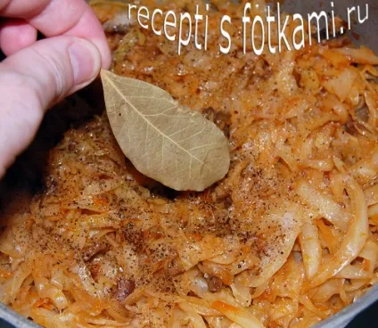 Тушкована капуста з грибами - рецепт з фото крок за кроком (тушкована) Тушкована капуста з грибами - рецепт з фото крок за кроком