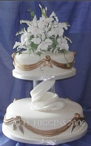 Квіткові композиції на весільних тортах - домашній hand-made