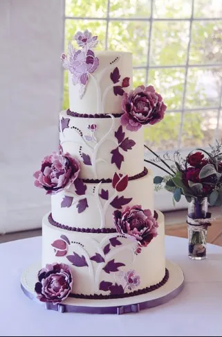 Квіткові композиції на весільних тортах - домашній hand-made