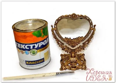 Декупаж шкатулки троянда Катаріни, хороша ідея (состаривание дзеркала) Декупаж шкатулки троянда Катаріни, хороша ідея