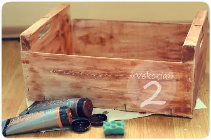 Декоруємо звичайний ящик - ярмарок майстрів - ручна робота, handmade (ящик для дрібниці) Декоруємо звичайний ящик - ярмарок майстрів - ручна робота, handmade