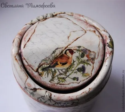 Декупаж на пластмасі пташка співоча - ярмарок майстрів - ручна робота, handmade (птах) Декупаж на пластмасі пташка співоча - ярмарок майстрів - ручна робота, handmade