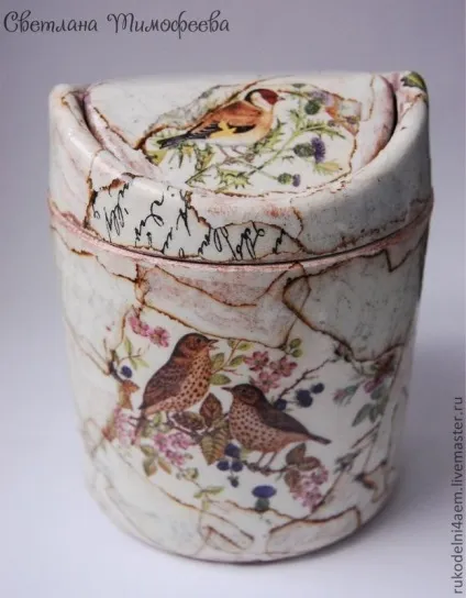 Декупаж на пластмасі пташка співоча - ярмарок майстрів - ручна робота, handmade (пластмасі) Декупаж на пластмасі пташка співоча - ярмарок майстрів - ручна робота, handmade