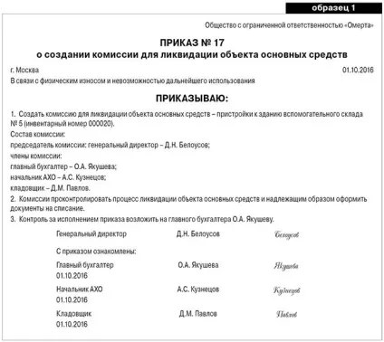 Демонтаж і списання основного засобу (зносом) Демонтаж і списання основного засобу