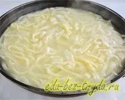 Домашня локшина з яловичиною рецепт з фото