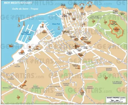 Пам'ятки сен-стежці (st-tropez), блакитний берег франції (порт сен-стежці) Пам'ятки сен-стежці (st-tropez), блакитний берег франції