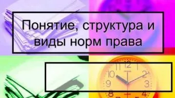 Елементи норми права, структурні елементи, характеристика
