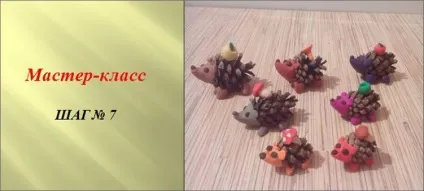 Їжачок з шишки і пластиліну покроковий майстер клас (шишки) Їжачок з шишки і пластиліну покроковий майстер клас