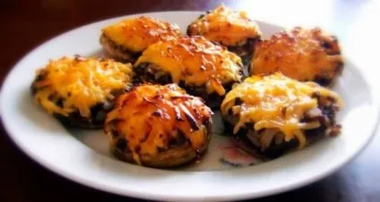 Фаршировані печериці - рецепти з фото (приготувати фаршировані печериці) Фаршировані печериці - рецепти з фото