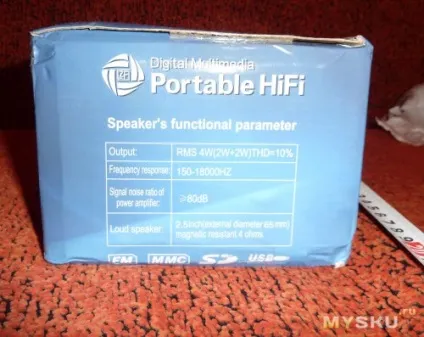 Fd-b9 stylish hifi digital multimedia speaker portable card loudspeaker fm radio (silver)