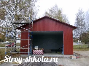 Гараж з металопрофілю своїми руками - детальна методика побудови! (Гараж з металопрофілю фото відео) Гараж з металопрофілю своїми руками - детальна методика побудови!